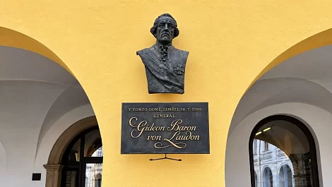 Memorial plaque of General Laudon